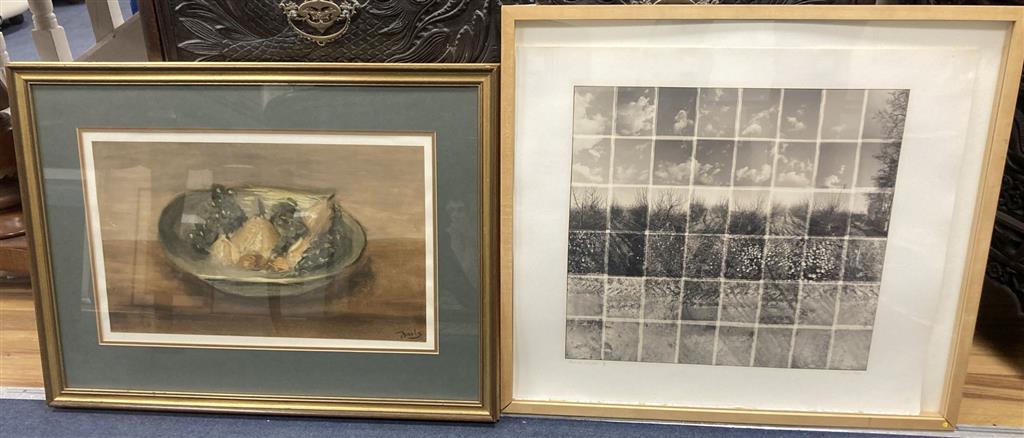 Noel Myles (1947-) limited edition print, Orchards, Jan/Feb,
